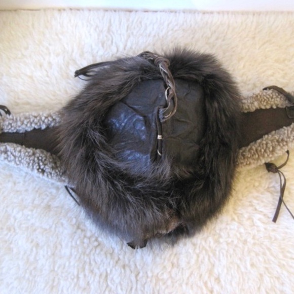 Patricia B Leather/Fur Trapper Hat - Picture 6 of 11
